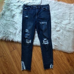 ae next level distressed super hi rise jegging 14